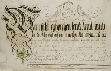 Hoja de álbum, 1789